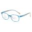 Fashion Dark Wood Blue Silicone Children's Large Glasses Frames