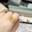 Fashion 【large】white Diamond Copper Diamond Butterfly Earrings