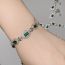 Fashion Flower Fairy Bracelet [emerald] Copper Inlaid Zirconium Oval Bracelet