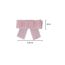 Fashion A Pink And White Plaid Fabric Bow Hairpin