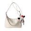Fashion White Small Size Without Pendants Pu Large Capacity Crossbody Bag