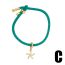 Fashion D Copper Diamond Bear Cord Bracelet