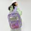 Fashion Pink Pvc Transparent Bag Large Capacity Backpack