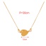 Fashion Gold Copper Love Pearl Pendant Necklace