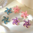 Fashion Blue Alloy Oil Dripping Starfish Earrings