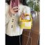 Fashion Yellow Milk Pattern Pu Children's Crossbody Bag