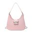 Fashion Pink Large Size Pu Large Capacity Crossbody Bag