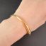 Fashion Gold Color Copper Glossy Open Bracelet