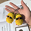 Fashion Mink-feathered Yellow Duck Mink Feather Duck Keychain