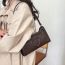 Fashion Brown Embossed Love Shoulder Bag