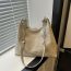Fashion Light Brown Stainless Steel Large Capacity Shoulder Bag