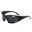 Fashion Silver Frame White Mercury Special-shaped Hollow Sunglasses