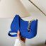Fashion Blue Felt Large Capacity Shoulder Bag