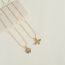 Fashion Butterfly Gold Plated Copper Butterfly Necklace With Diamonds