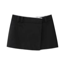 Fashion Black Polyester Irregular Skirt