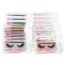 Fashion Pink Card Imitation Mink False Eyelashes Set Tweezers + Disposable Eyelash Brush