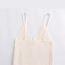Fashion White Polyester Lace-up Knitted Camisole