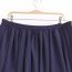 Fashion Navy Blue Polyester Pleated Skirt