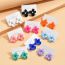 Fashion White Acrylic Painted Flower Earrings