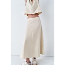Fashion Beige Polyester Lace Skirt