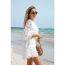 Fashion White Three-dimensional Texture Chiffon Skirt