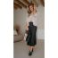 Fashion Black Silk Satin Glossy Skirt