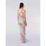 Fashion Color Polyester Twill One-shoulder Long Skirt