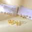 Fashion Golden 2 Copper Inlaid Zircon Five-pointed Star Love Earrings Set Of 6 Pieces