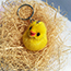 Fashion Little Mouse Mink Fur Yellow Duck Pendant