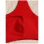 Fashion Red Polyester Hollow One-shoulder One-piece Swimsuit