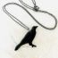 Fashion Silver Chain Alloy Crow Necklace