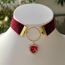 Fashion Necklace Alloy Diamond Heart-shaped Jewel Velvet Necklace