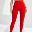 Fashion Red Seamless High-waisted Yoga Pants
