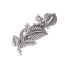 Fashion Ancient Gold Alloy Diamond Leaf Hairpin