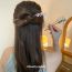 Fashion Hairpin-blue Branches Flowers Pearl Tassel Hairpin