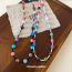 Fashion Necklace-black-color Crystal Agate Beaded Necklace