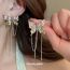 Fashion Butterfly Alloy Diamond-drip Butterfly Tassel Earrings
