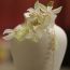 Fashion Duckbill Clip-white-green Flower Pearl Tassel Hair Clip