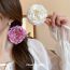 Fashion 6# Duckbill Clip-pink (flower) Fabric Flower Hairpin