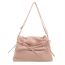 Fashion Pink Pu Strap Large Capacity Shoulder Bag