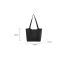Fashion Black Without Pendants Pu Large Capacity Shoulder Bag