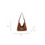 Fashion Coffee Color Polyester Large Capacity Shoulder Bag