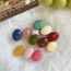 Fashion Red White Green Resin Contrasting Color Goose Egg Hairpin