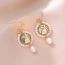 Fashion Gold Copper Pearl Rabbit Earrings