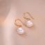 Fashion Gold Copper Pearl Earrings