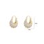 Fashion Gold Copper Diamond Geometric Earrings