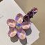 Fashion Mocha Purple Crystal Flower Hair Clip