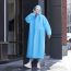 Fashion 110g Pe Flat Mouth-blue Eva Disposable Poncho