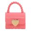 Fashion Pink Pvc Love Flap Crossbody Bag