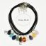 Fashion Y02 Lapis Lazuli Geometric Natural Stone Pendant Necklace